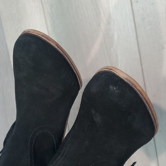 Steve Madden Women Cian Fringe Ankle Heels Booties shoes sz 9.5M - Picture 4 of 11